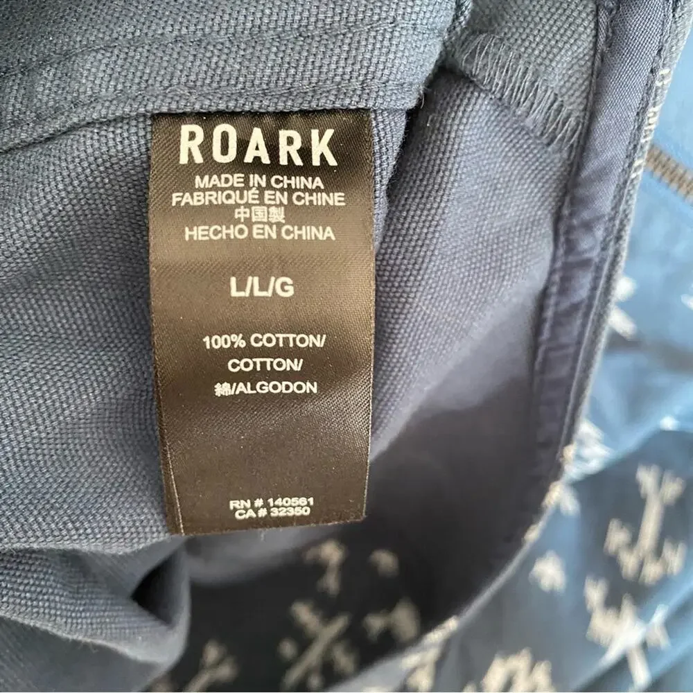 Roark Open Roads Open Mind Teal Dark Blue Jumpsuit size large